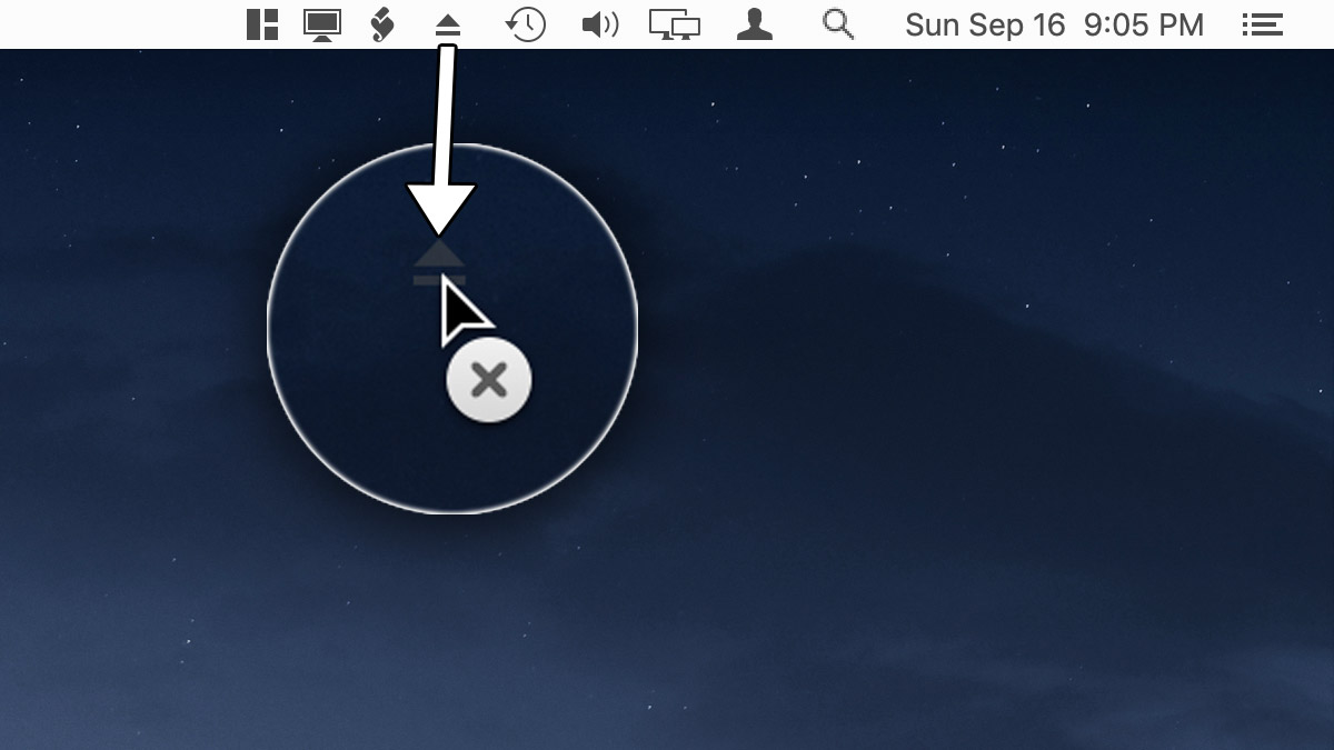 eject a disc for mac